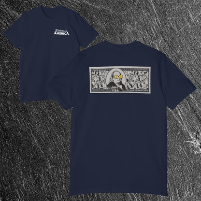 Benjamin Franklin Cash Dollar Bill Shirt - Made in USA